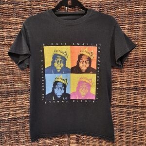Biggie Smalls Shirt Men's Small Black Graphic Short Sleeve Tee Rapper Music BIG